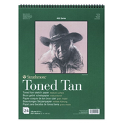 Strathmore Serie 400 Toned Tan Sketch Pad Skicirka 36 x 28 cm 118 g
