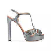Francesco Russo - side buckle platform sandals - women - Grey
