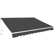 Ročno zložljiva tenda 450 cm antracit