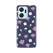 Silikonska maska za Honor X7a Spring flowers Print Skin ljubičasta