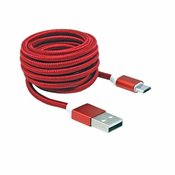 TELEFON OPREMA SBOX KABEL USB-MICRO USB M/M 1,5M CRVENI