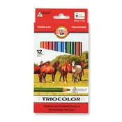 Koh-i-Noor Trikotne barvice Triocolor 12 kosov
