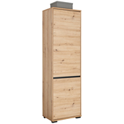 Carryhome GARDEROBNA omara antracit, hrast artisan