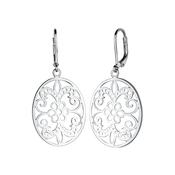 ELLI Uhani Ornament, srebrna