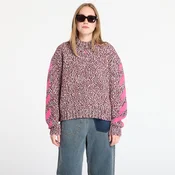 Pulover Off-White Mouline Arrow Knit Crewneck Red Dahlia M