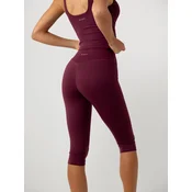 YO-GAYA Pajkice Capri Legging burgund
