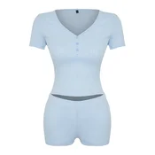 Trendyol Milla Ženski set pidžame Thmss24Pt00097, Svetloplavi