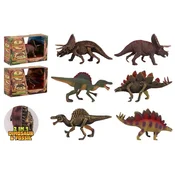 Johntoy Dvostranska figurica dinozavra Animal World, 23 cm