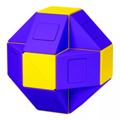 Rubikova kocka - Monster GO Twist Snake Cube 24 Blocks Purple/Yellow