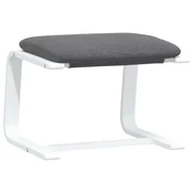 Vidaxl Stolček za noge temno siv 51x41x40 cm blago