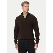 Barbour Pulover Holden  MKN0837BR17 Temno rjava Regular Fit