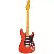 Vintage V6 MFR Reissued Firenza Red električna gitara