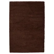 BREVBÄRARE Preproga, visok flor, temno rjava, 160x230 cm