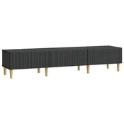 Vidaxl TV omarica s predalom Črna 147 x 34,5 x 30 cm Inženirski les