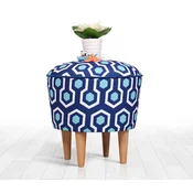 Atelier del Sofa Tabure 42cm Plavo-Belo