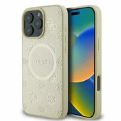 Guess GUESS OVITEK ZA IPHONE 16 PRO SAFIANO PONY CLASSIC LOGO HARDCASE ZLAT