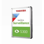 Toshiba 3,5 - S300 Surveillance 4TB HDD (veliko; 128 MB/5400 RPM)