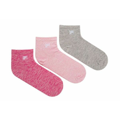 Carape za tenis Fila Quarter Plain Socks 3P - lady melange