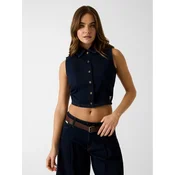 Guess Jeans Top 182186 Modra Classic Fit