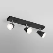 OSRAM stropni reflektor PEAR, črn, 3-krilni, GU10-LED 2.700 K - Plastika