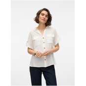 VERO MODA Bluza BUMPY, bela