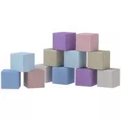 Homestar Set penastih blokov 12 kosov 20x20x20 cm večbarvno