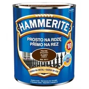 Hammerite barva proti rji 0,7 l rjava protikorozijska barva za kovino visok sijaj