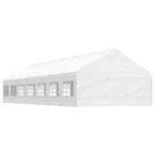 vidaXL Paviljon s streho bel 15,61x5,88x3,75 m polietilen