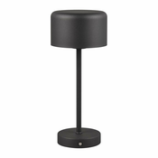 Mat crna LED stolna lampa s mogucnošcu zatamnjivanja (visina 30 cm) Jeff – Trio