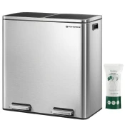 Songmics Koš za ločevanje odpadkov 2x30L, LTB60NL