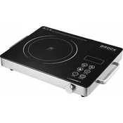 Brock HPI 6002 HD, 2000 W, 1 zona, infracrveno, stakleno kristalno, prijenosno, crno, električno kuhalo
