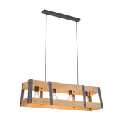 Leuchten Direkt 15721-79 - Luster na sajli CRATE 4xE27/60W/230V