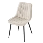 Songmics Set 2 jedilnih stolov 57x48x80 cm bež