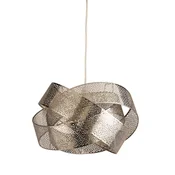 Searchlight Obesna svetilka Steffi, siva, kovina, O 35 cm, E27 - Dnevna soba/jedilnica - Sodobni - srebrna