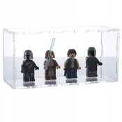 Vitrina za 4 lego minifigure, ščiti pred prahom in UV-žarki, minifigure