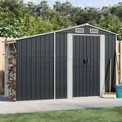 Vidaxl Vrtna lopa antracitna 277x93x179 cm pocinkano jeklo