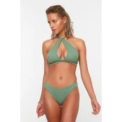 Trendyol zelena V-rezana dna bikinija