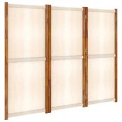 Vidaxl Paravan 3-delni kremno bel 210x180 cm