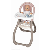 Smoby Baby Nurse Blagovaonska stolica za lutke