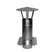 shumee Galvaniserad ventilationsskorsten med 100 mm platta - RKM 100 ROZ