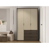 Garderobna omara Austin 385 Svetlo bež, Hrast, 217x139x63cm, Vrata omareVrata omare: S tečaji