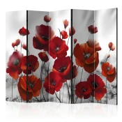 artgeist Paravan Poppies I, 5-Delni, Dvostranski
