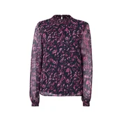 VILA Bluza VIFALIA mauve/črna