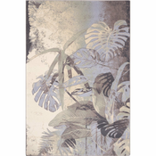 Siva/kremno bela volnena preproga 200x300 cm Plants – Agnella