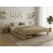 Ljubki dom Postelja ADA 120 x 200 cm bor Posteljno dno: Lamelno posteljno dno, Vzmetnica: Brez vzmetnice