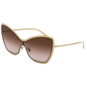DOLCE & GABBANA Ženske suncane naocare 0DG2240 02/13 43, Zlatne