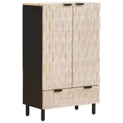 Highboard s ladicama Finš bijelog pranja 60 x 33 x 100 cm