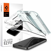 Spigen Glass tR EZ Fit 2 Pack, FC Black - iPhone 15 Pro (AGL06893)