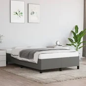 shumee vidaXL Posteljni okvir brez vzmetnice, temno siv, 120x200 cm, oblazinjen s tkanino