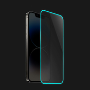 Zaščitno kaljeno steklo z okvirjem, ki se sveti v temi za Samsung Galaxy A32 5G A326B - Modra